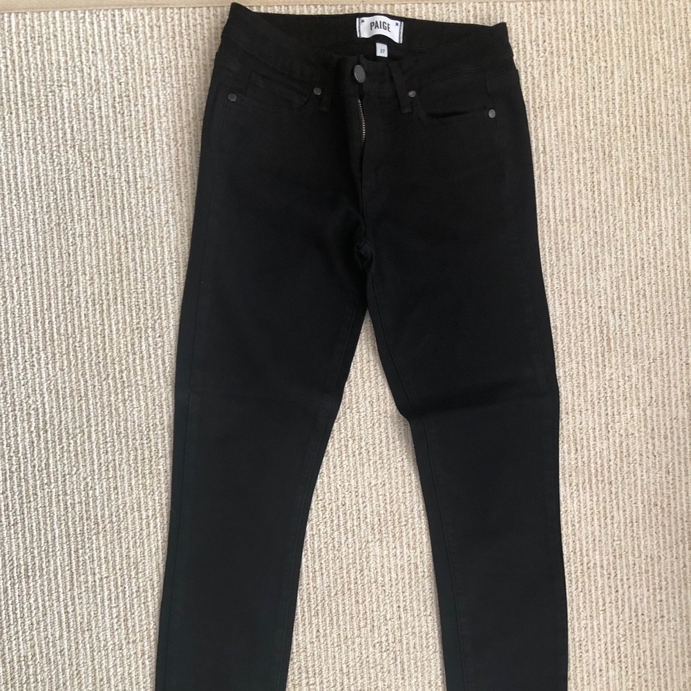 Black skinny Paige jeans